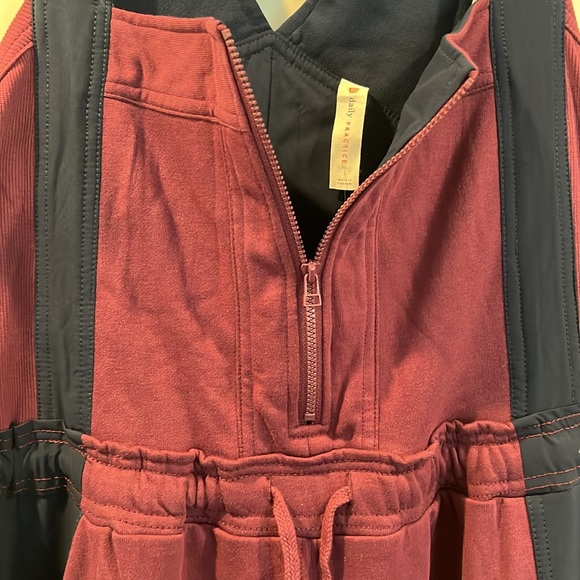 DAILY PRACTICE BY ANTHROPOLOGIE COLORBLOCK UTILITY JUMPSUIT, NWT SIZE LARGE - Picture 3 of 8